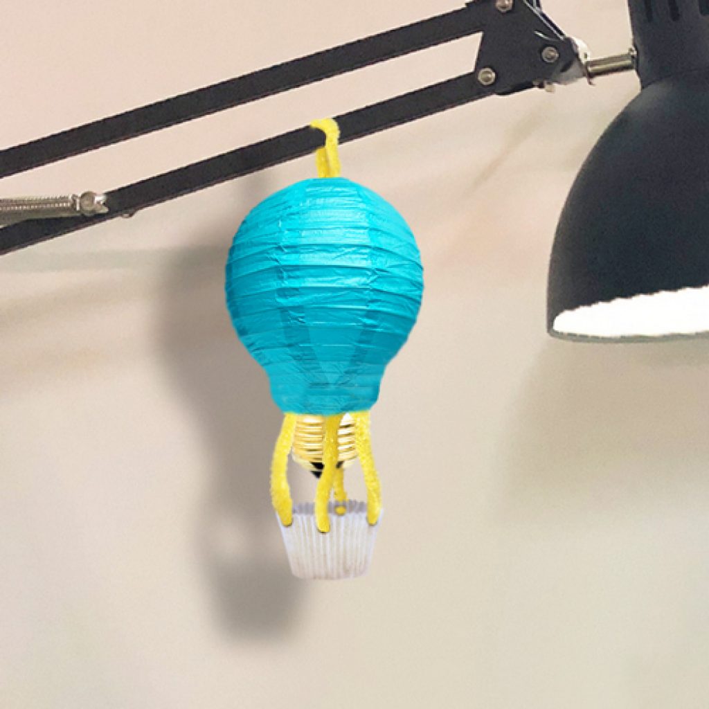 diy recycle at home light bulbs to blimp