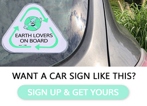 earth lovers on board sign