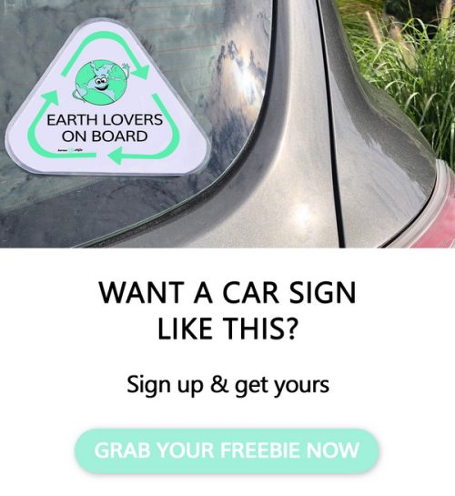 Car Sign Earth Loverson Board Freebie